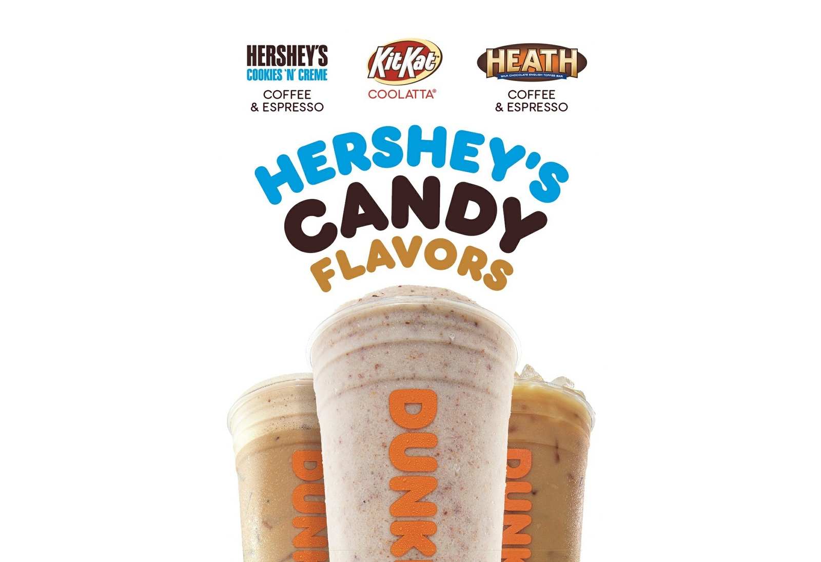 Enjoy a Sweet Escape at Dunkin’ with New Hershey Candy Flavors