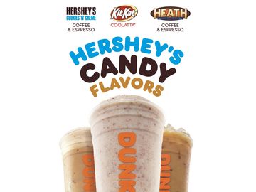 Enjoy a Sweet Escape at Dunkin’ with New Hershey Candy Flavors Enjoy a Sweet Escape at Dunkin’ with New Hershey Candy Flavors