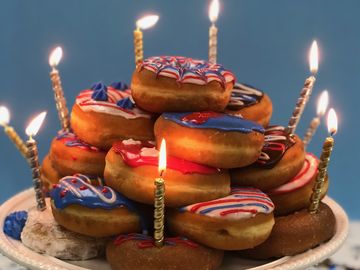 Celebrate the Fourth of July with Donuts! Celebrate the Fourth of July with Donuts!