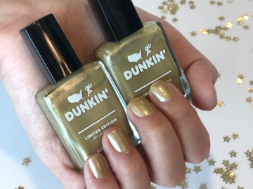 Glow Gold Nail Polish Dunkin 