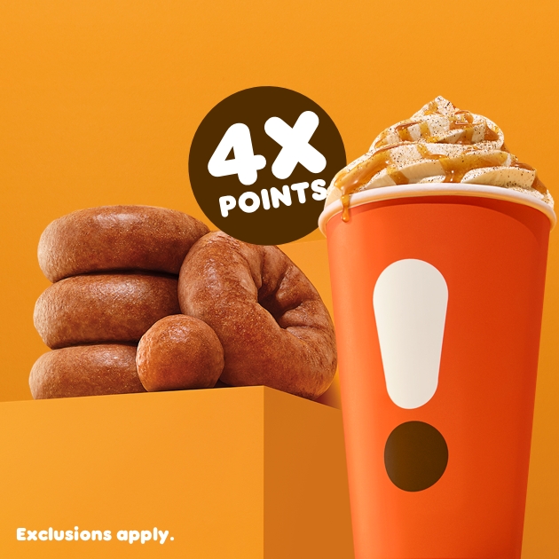 Celebrate the First Week of Fall with 4X DD Perks® Points