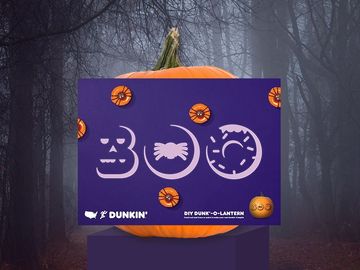 Check Out This DIY Dunkin’-Inspired Pumpkin Stencil 
