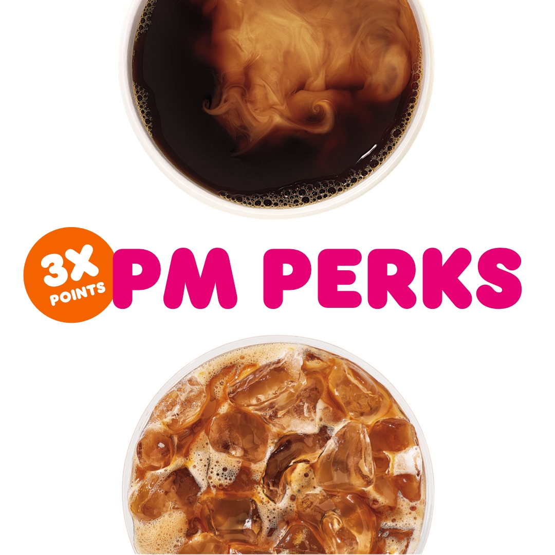 Earn 3X DD Perks® Points on a PM Pick-Me-Up