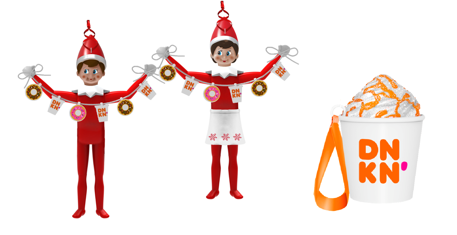 Dunkin' Ornaments