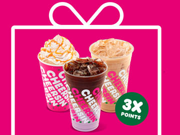 Unwrap One More Holiday Gift from Dunkin’: 3X Points on Espresso Drinks