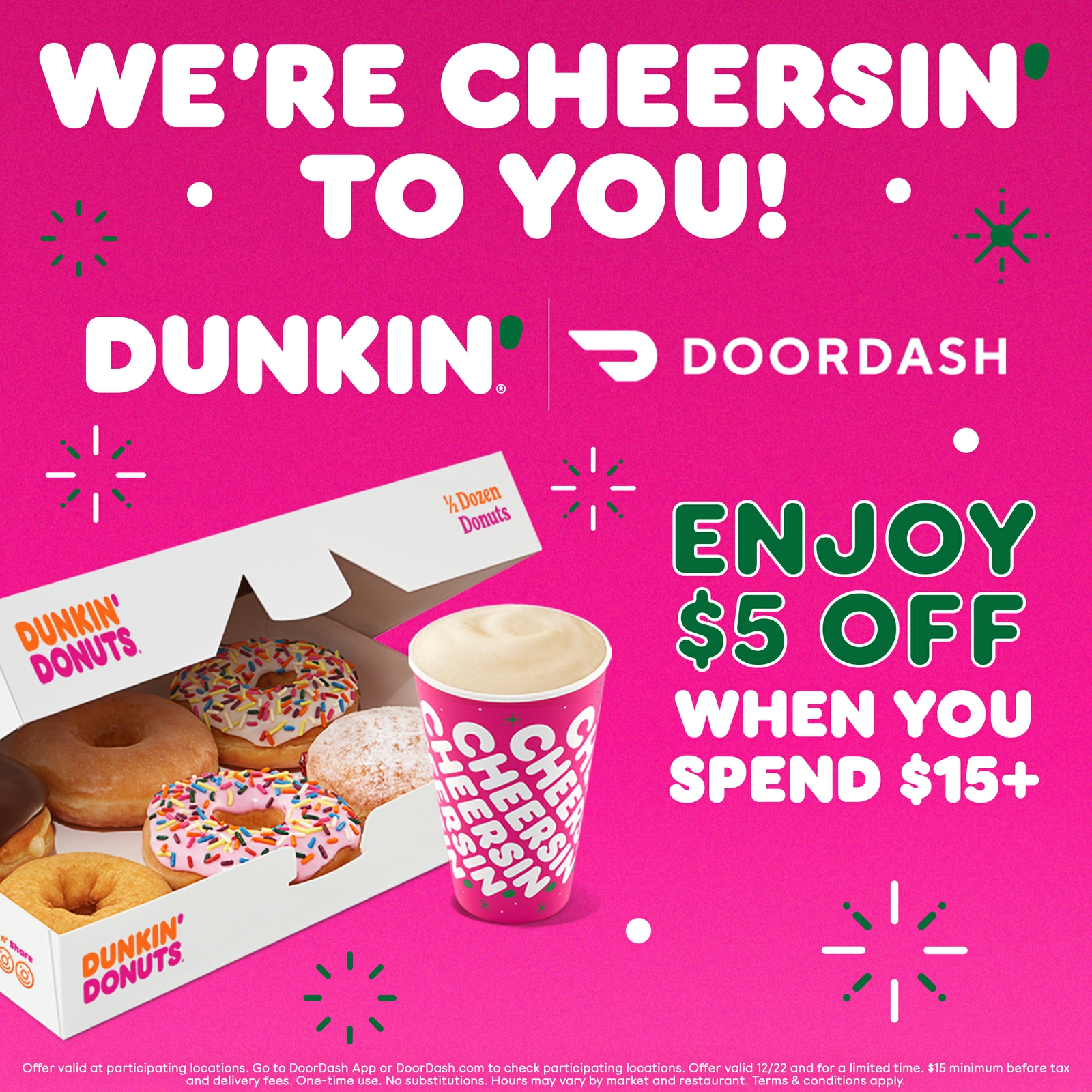 Dunkin’ Makes the Holidays Merrier with a Sweet DoorDash Deal 