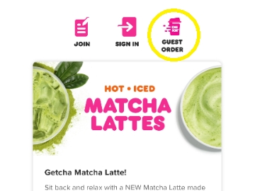 Guest Order Screen Highlighted