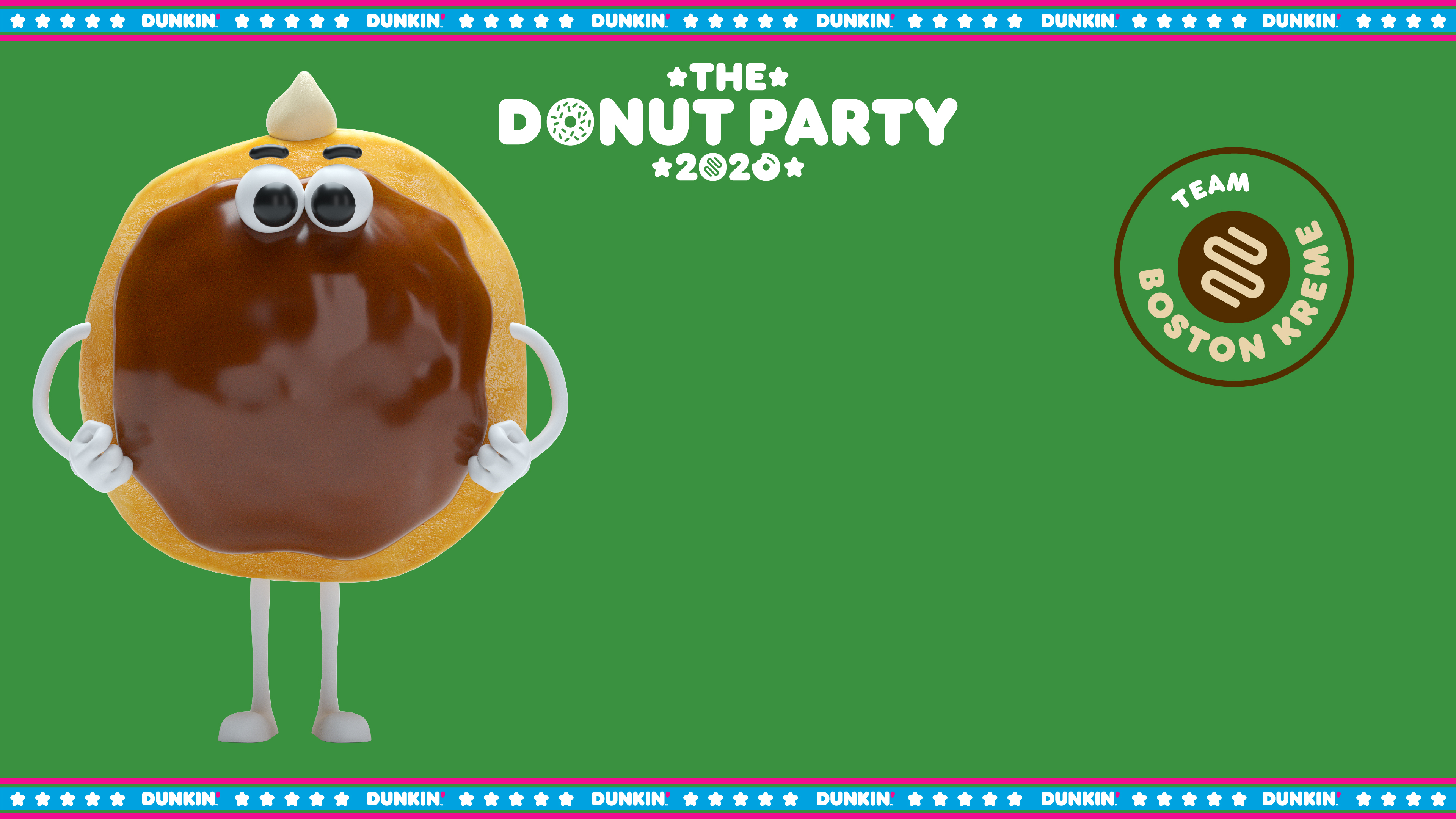 Dunkin' National Donut Day Zoom Background