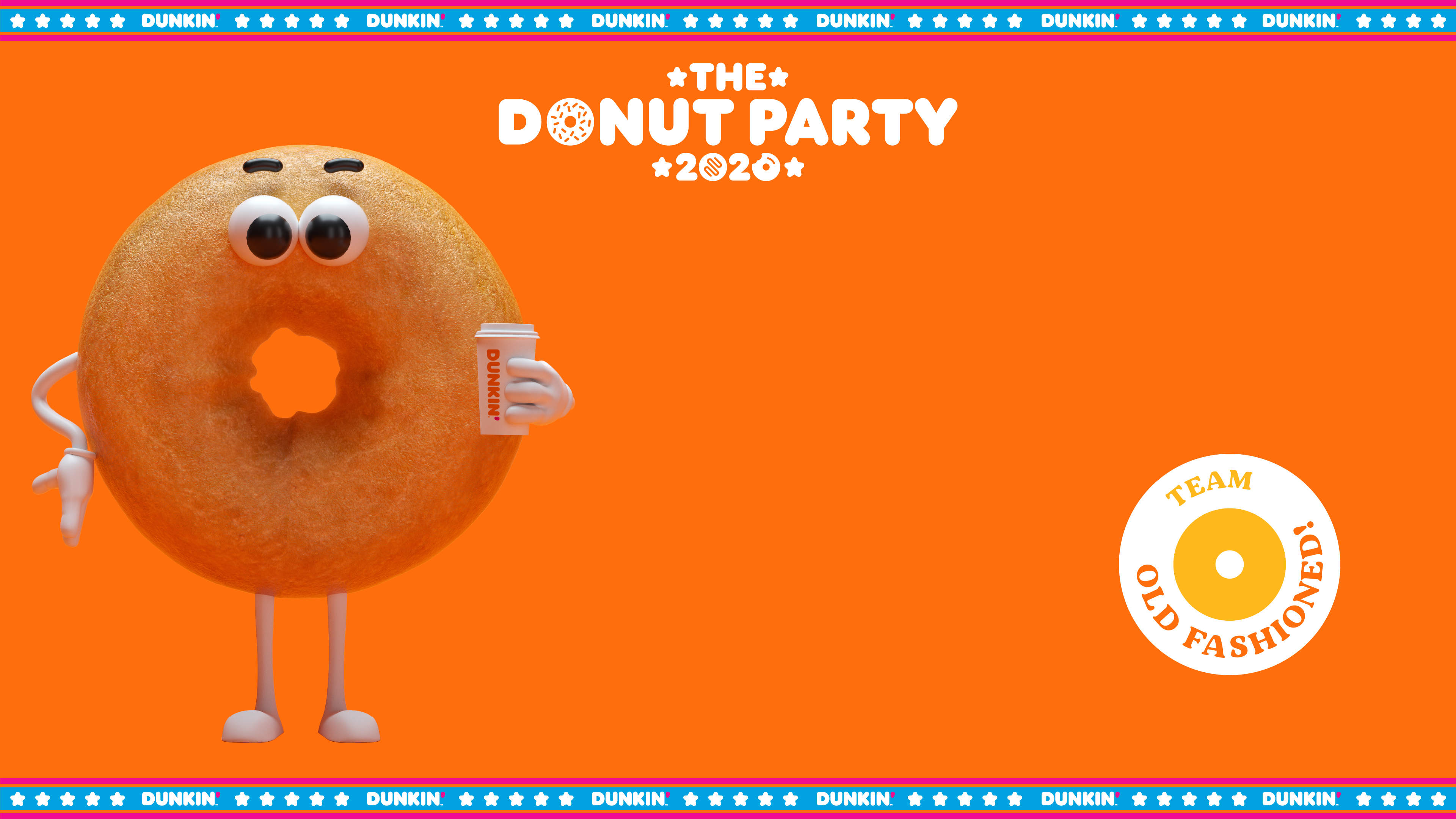 Dunkin' National Donut Day Zoom Background