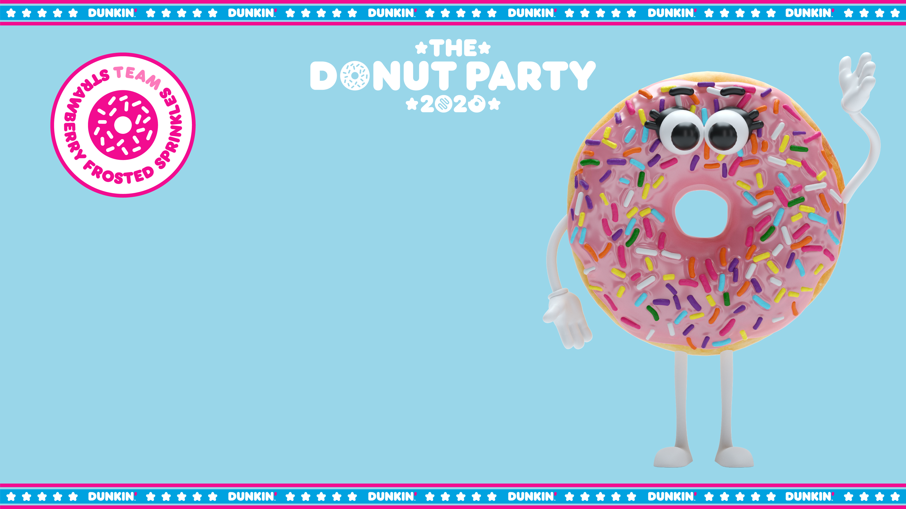 Dunkin' National Donut Day Zoom Background