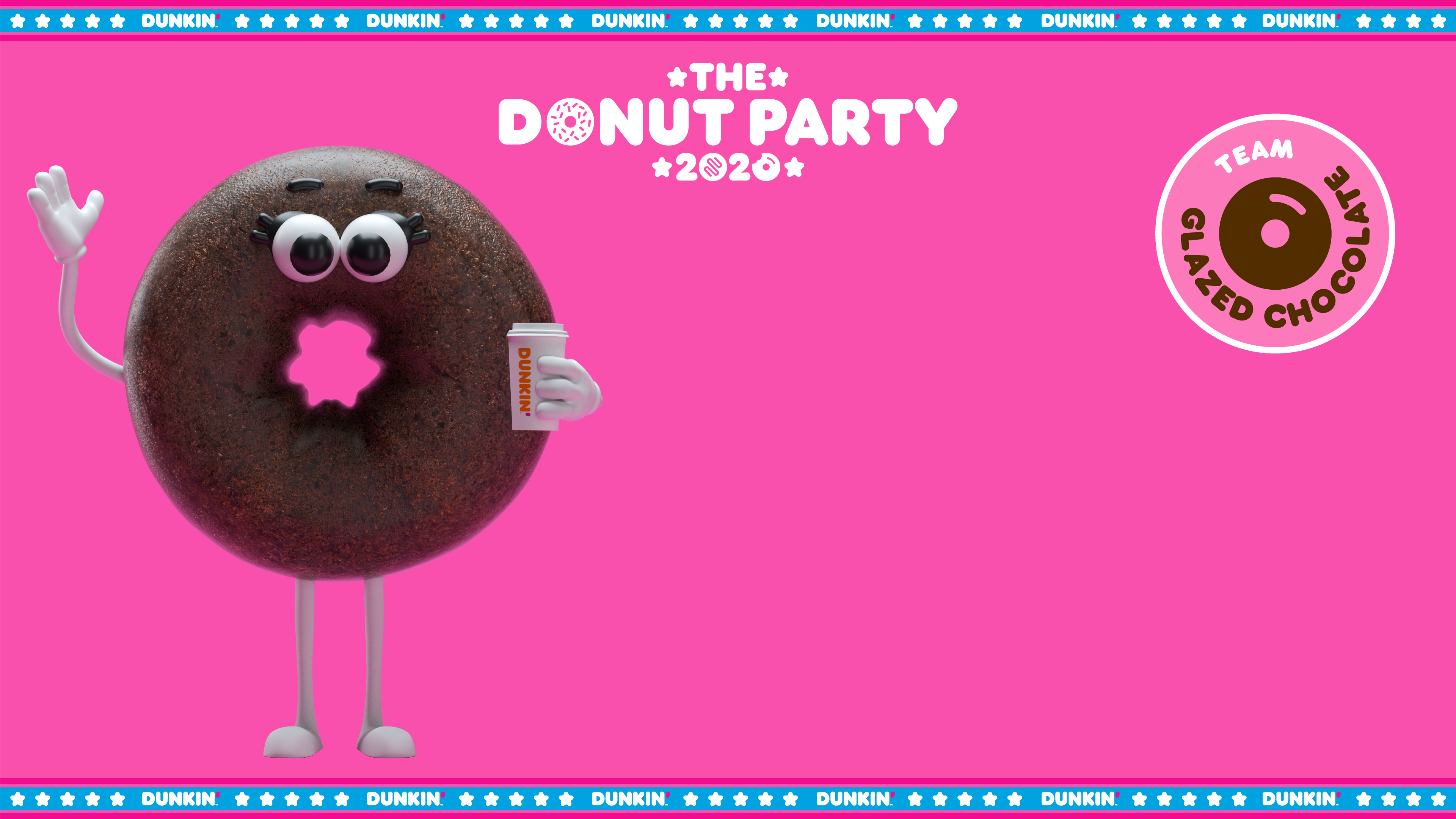 Dunkin' National Donut Day Zoom Background