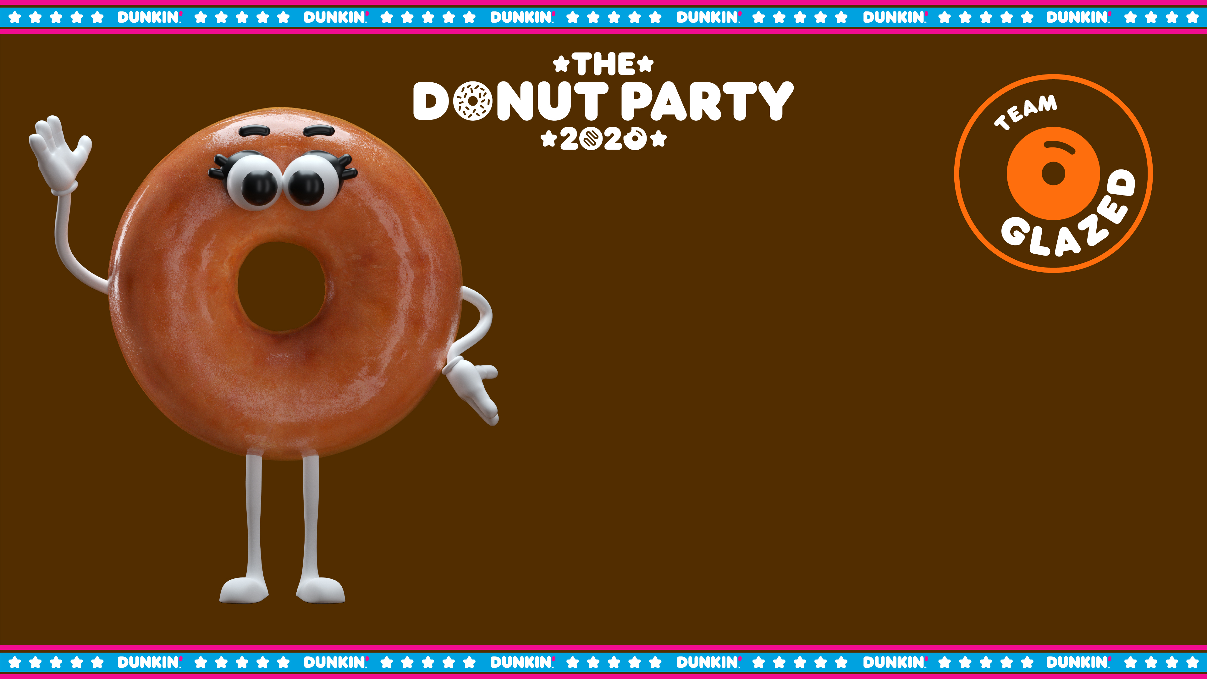 Dunkin' National Donut Day Zoom Background