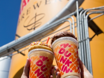 Harpoon Dunkin coffee and donuts