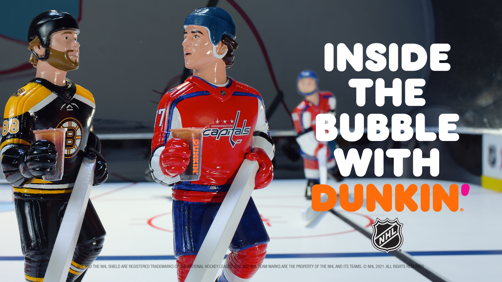 Dunkin’ Campaign Goes Inside the Bubble with NHL® Superstars David Pastrňák and T.J. Oshie