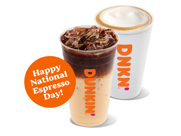 On National Espresso Day, Earn a Free Espresso Drink for your Next Dunkin’ Visit On National Espresso Day, Earn a Free Espresso Drink for your Next Dunkin’ Visit