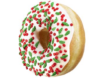 DNK01920_VanillaHollyBerrySprinkleDonut_lifestyle_RGB 1