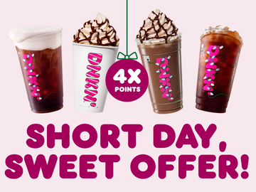 Warm Up Winter Solstice with Dunkin’ Sips, DD Perks® 4X points offer