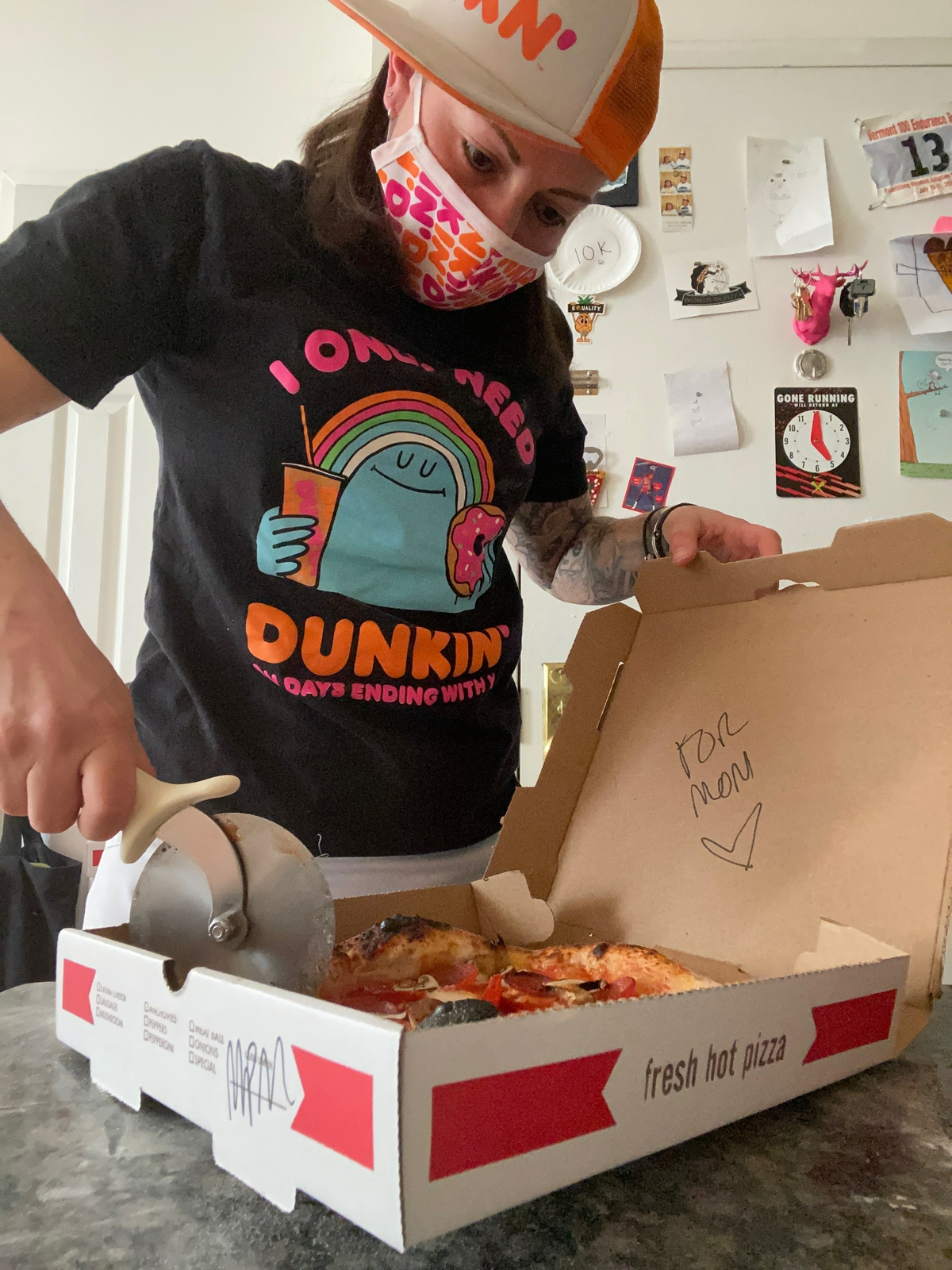 Meet the Dunkin’ Pizza Queen, Miriam Weiskind