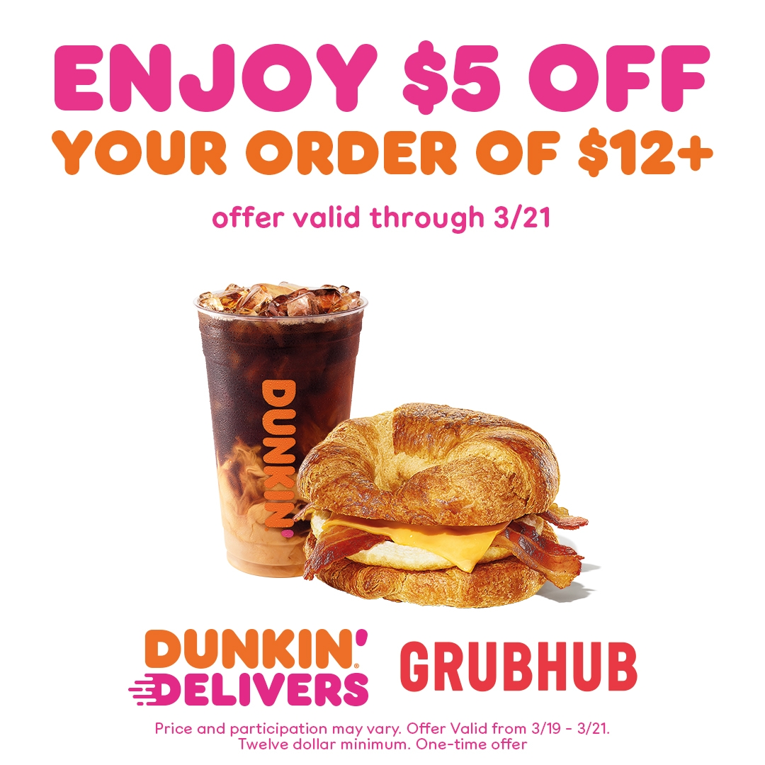 Spring into the Weekend with a Dunkin’ Delivery Deal