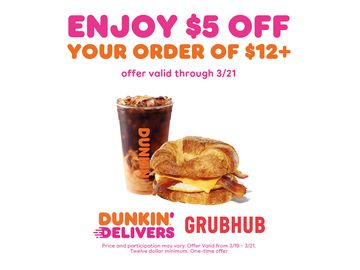 Spring into the Weekend with a Dunkin’ Delivery Deal Spring into the Weekend with a Dunkin’ Delivery Deal