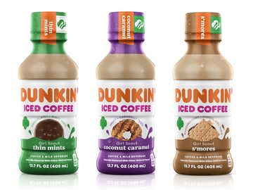 Dunkin’ Launches Three New Girl Scout Cookie™ Inspired Bottled Iced Coffees Dunkin’ Launches Three New Girl Scout Cookie™ Inspired Bottled Iced Coffees