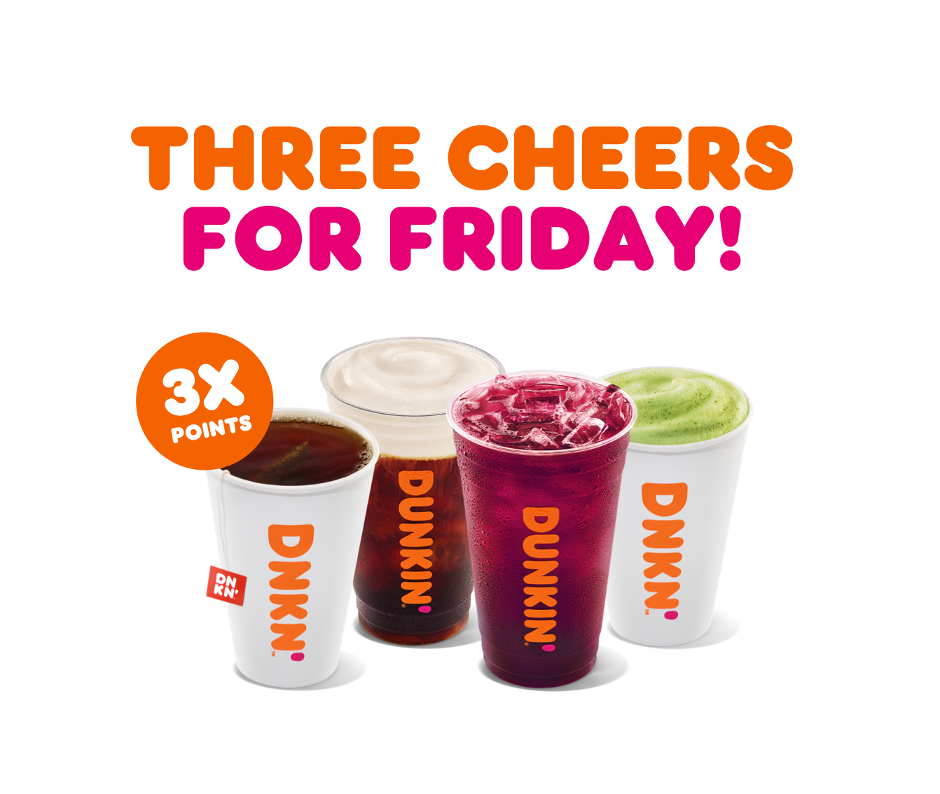 Give Your Friday A Boost With 3X Points on Hot and Iced Drinks