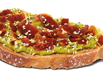 Bacon Topped Avocado Toast Bacon Topped Avocado Toast