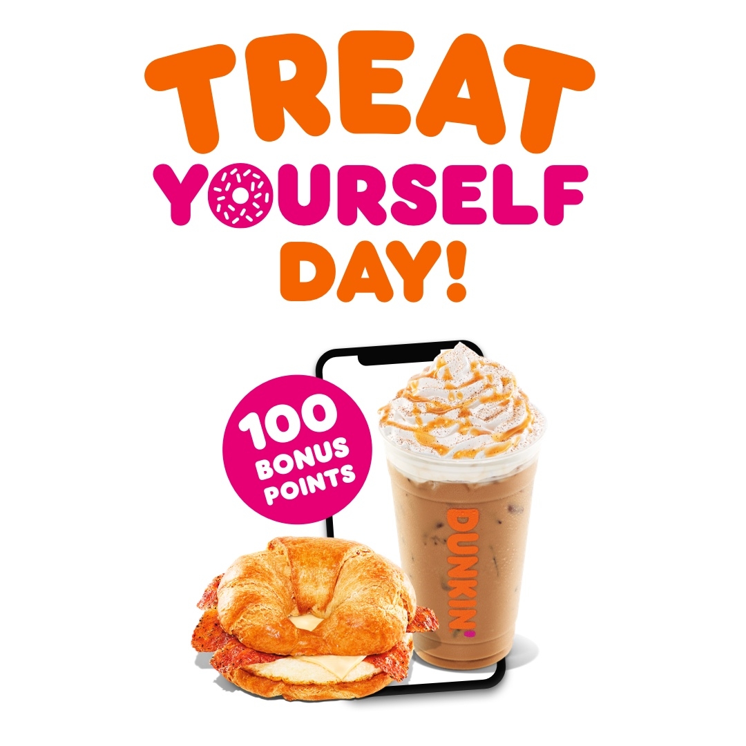 Celebrate National Treat Yourself Day 10/13, Earn 100 Bonus Points with Order Ahead 