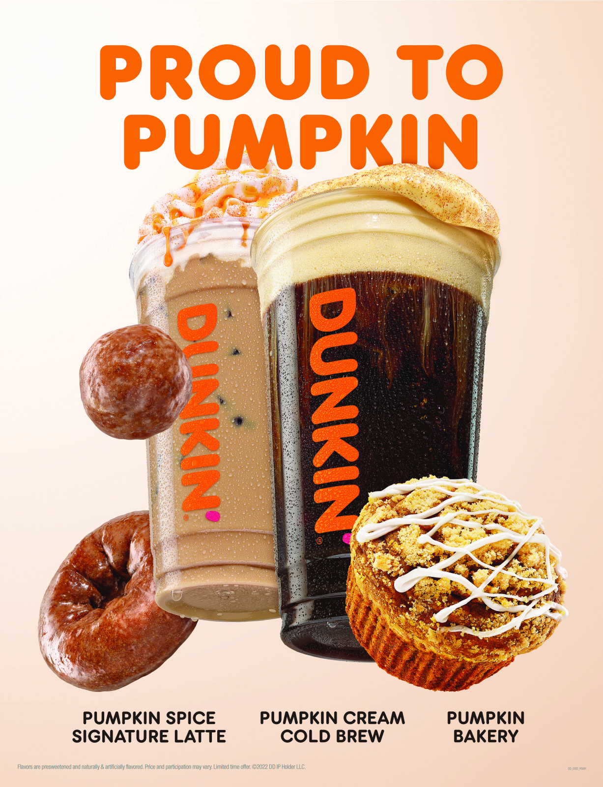 Proud to Pumpkin at Dunkin’: Introducing Smooth Pumpkin Sippin’, Limited-Time Bakery Line-Up and Brand-New Dunkin’ Refresher