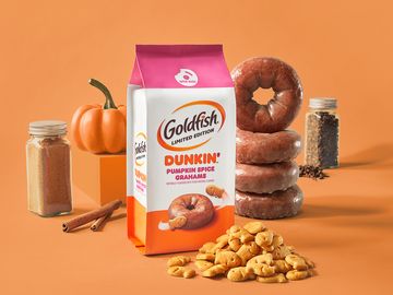Goldfish® and Dunkin’® are Giving Pumpkin Spice Lovers a Flavor to Fall for with NEW Limited Edition Goldfish® Dunkin’™ Pumpkin Spice Grahams Goldfish® and Dunkin’® are Giving Pumpkin Spice Lovers a Flavor to Fall for with NEW Limited Edition Goldfish® Dunkin’™ Pumpkin Spice Grahams