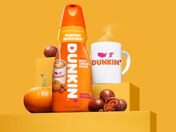 Get Ready to Fall for the New Dunkin’ Pumpkin Munchkin Creamer Get Ready to Fall for the New Dunkin’ Pumpkin Munchkin Creamer