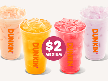 Go Bold and Bright for Spring with $2 Dunkin’ Refreshers Go Bold and Bright for Spring with $2 Dunkin’ Refreshers