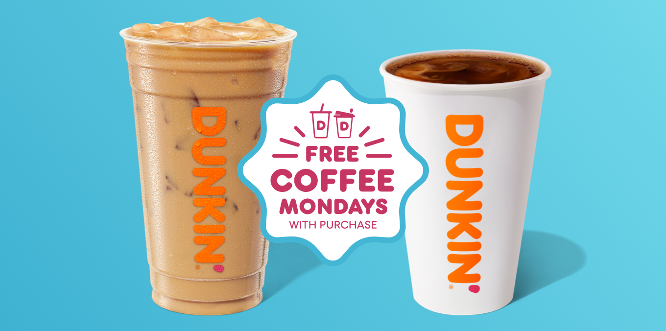 Celebrate the Long Weekend with Free Coffee From Dunkin’ on Monday