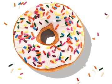 Dunkin' Vanilla Frosted with Sprinkles