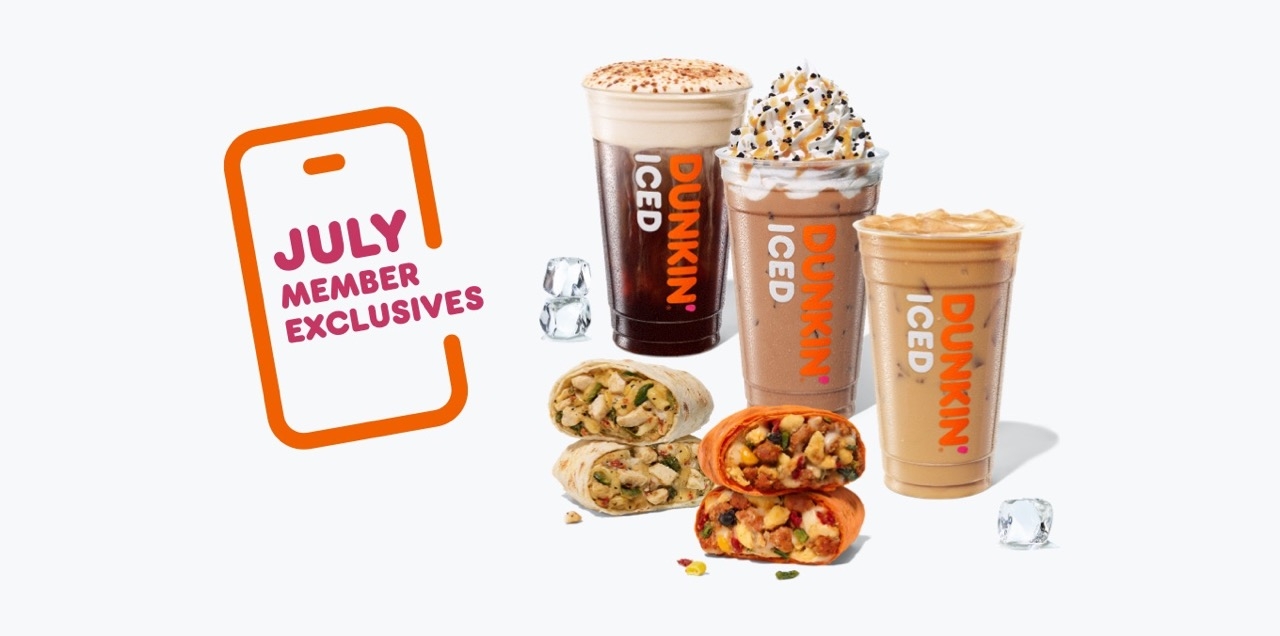 Bring on July Dunkin’ Rewards Member Exclusives 