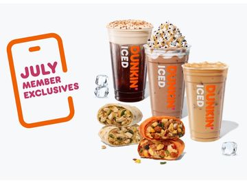 Bring on July Dunkin’ Rewards Member Exclusives 