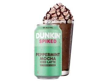 Dunkin' Spiked Peppermint Mocha Iced Latte Dunkin' Spiked Peppermint Mocha Iced Latte
