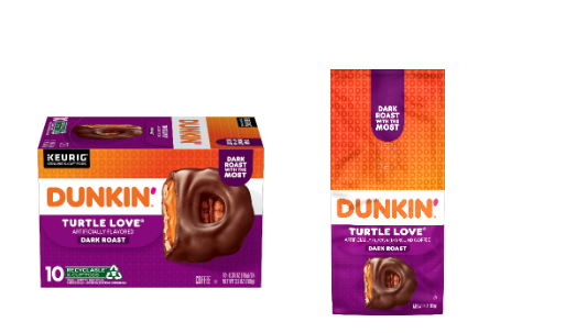 Dunkin' Turtle Love K-Cup Pods & Ground Coffee