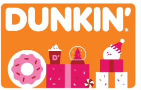 Dunkin' E-Gift Card Holiday Design