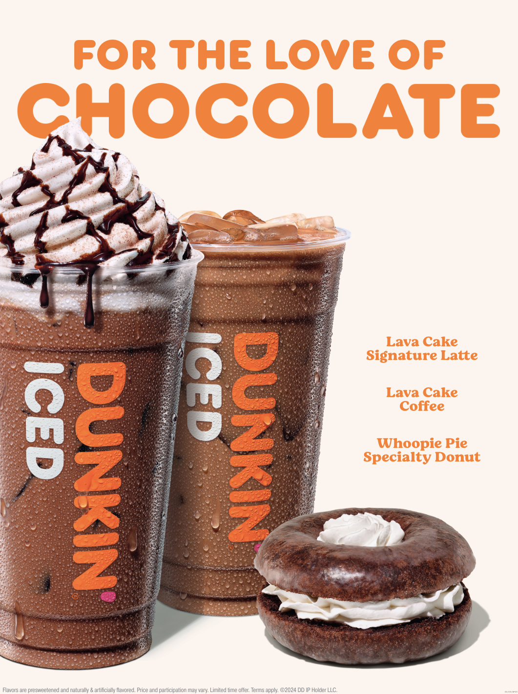 Dunkin' Lave Cake _ Whoopie Pie Donut