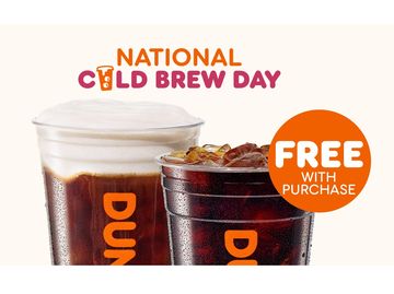 CELEBRATE NATIONAL COLD BREW DAY WITH FREE DUNKIN’
