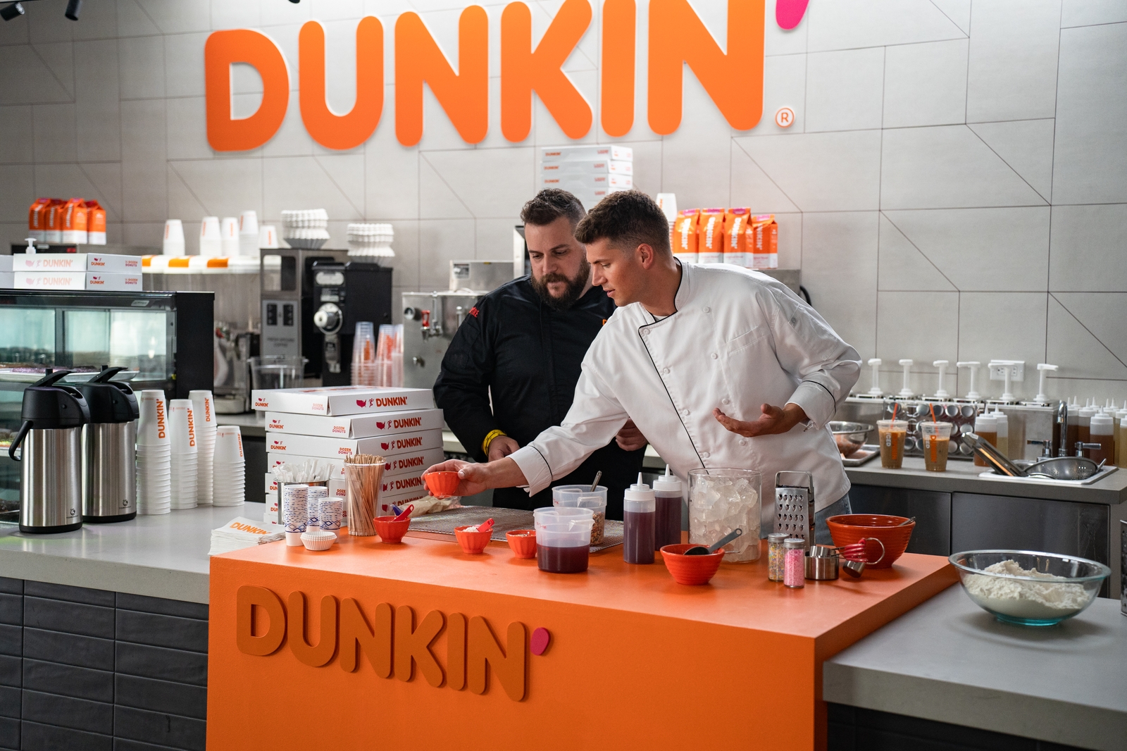 Dunkin'Tern Chef Nick DiGiovanni and Dunkin'Chef Dan Cole
