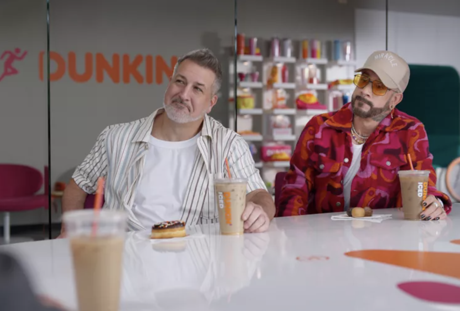 DUNKIN'TERNS JOEY FATONE AND A.J. MCLEAN