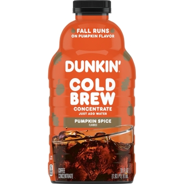 Dunkin' Pumpkin Spice Flavored Cold Brew Concentrate