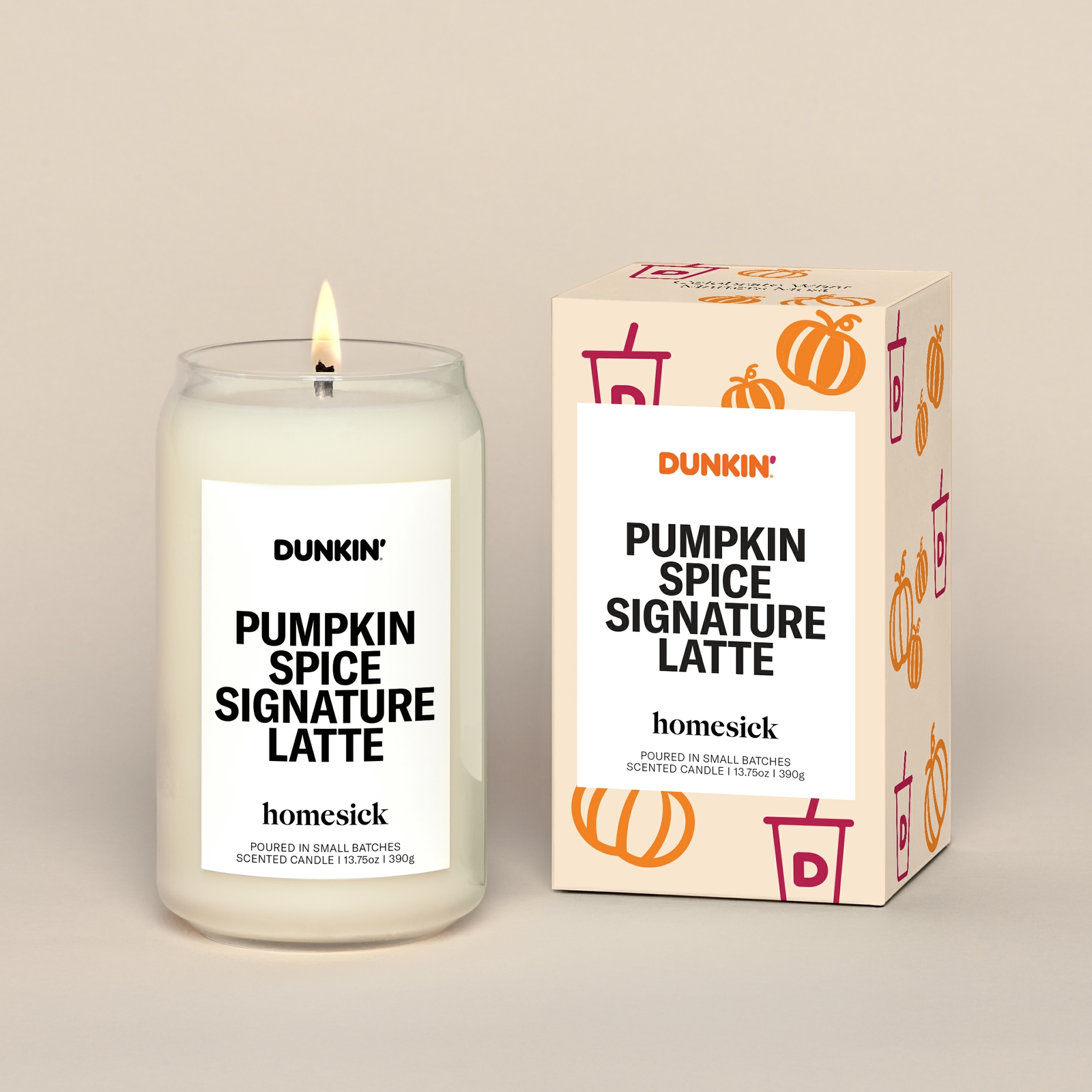 Dunkin' x Homesick Pumpkin Spice Signature Latte Candle