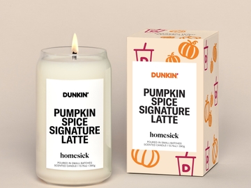 Dunkin' x Homesick Pumpkin Spice Signature Latte Candle