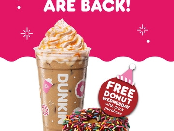 Dunkin' Free Donut Wednesdays
