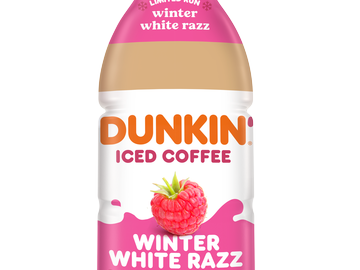 Dunkin' Winter White Razz Iced Coffee