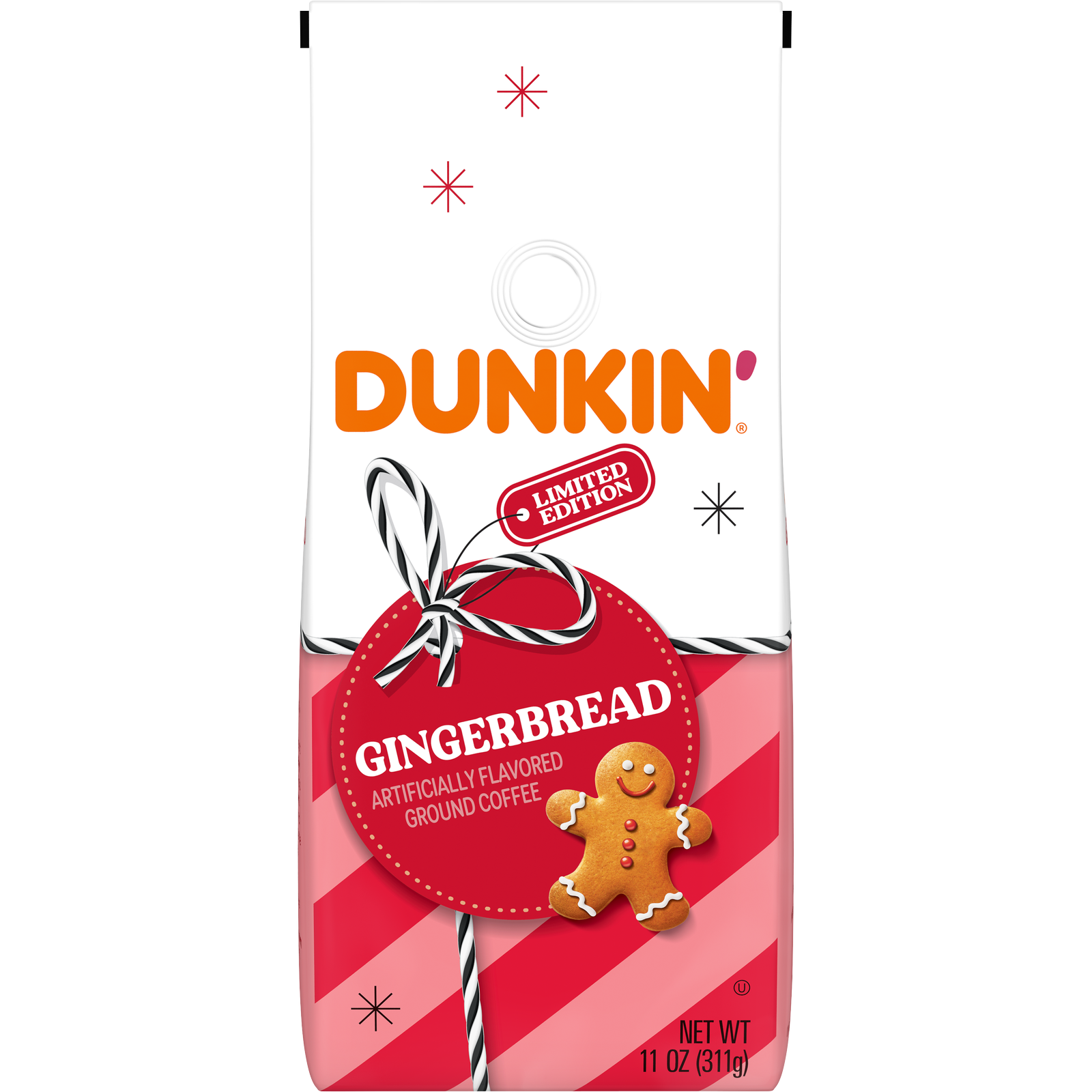 Dunkin' Gingerbread Artificially Flavored Coffee Bag