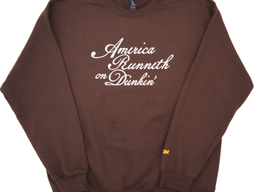 America Runneth On Dunkin' Crew Neck America Runneth On Dunkin' Crew Neck